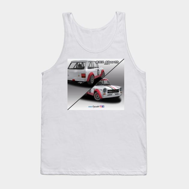 Autobianchi A112 Abarth 15 Tank Top by PjesusArt